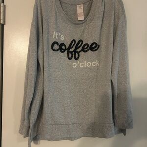 Secret Treasures Gray Coffee O'Clock Tunic